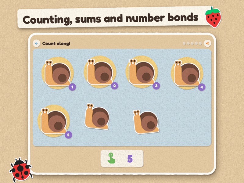 Counting, sums and number bonds: Count along on the iPad