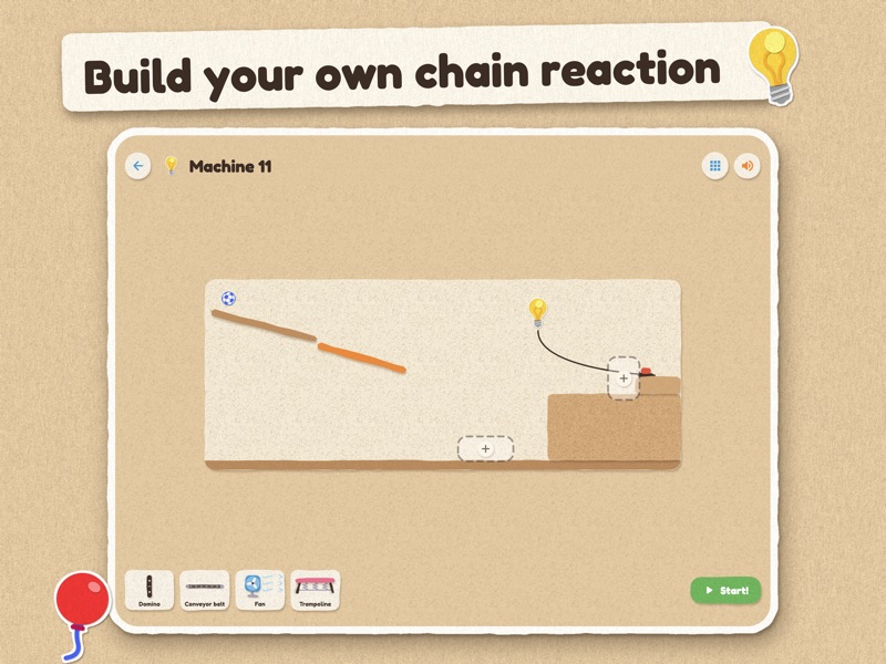 Build your own chain reaction: the Crazy machine on the iPad