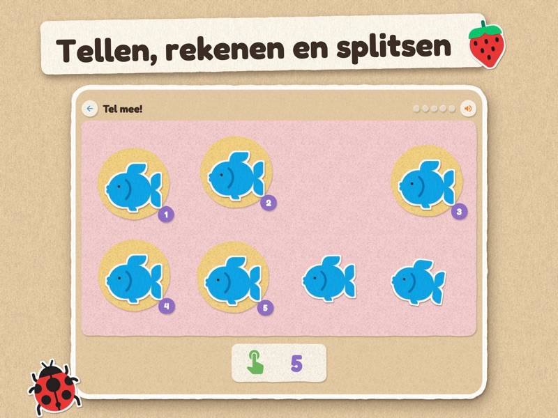 Tellen, rekenen en splitsen: het spel Tel mee! op de iPad