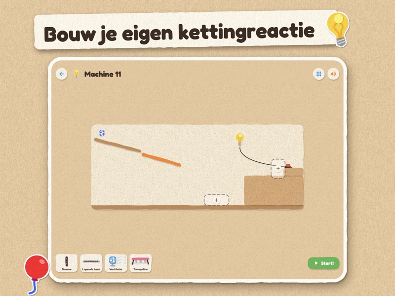 Bouw je eigen kettingreactie: de Knutselmachine op de iPad